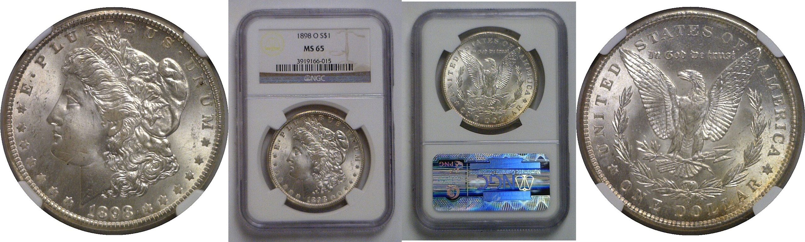 1898-O Morgan Dollar   NGC MS-65