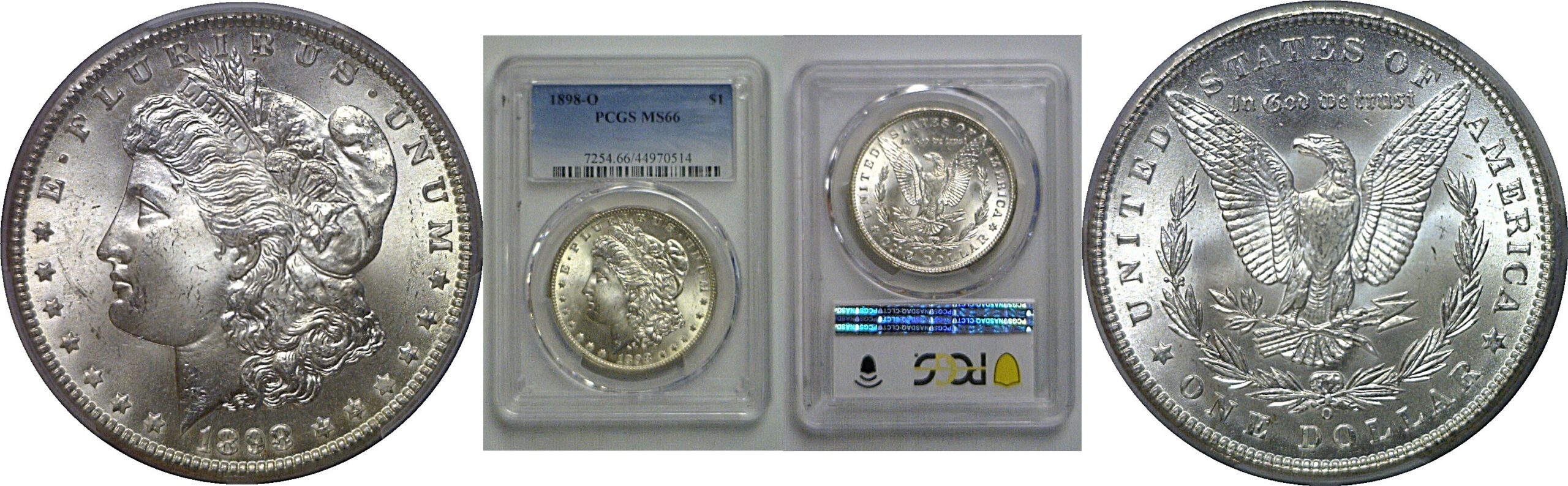 1898-O Morgan Dollar   PCGS MS-66