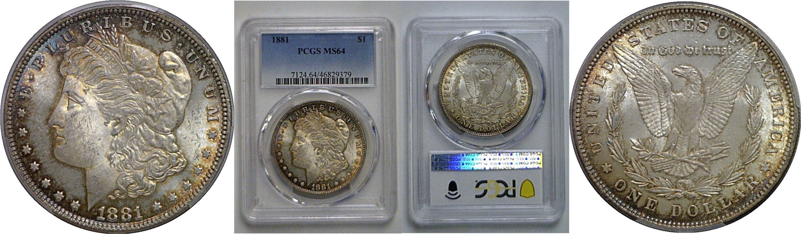 1881 Morgan Dollar   PCGS MS-64