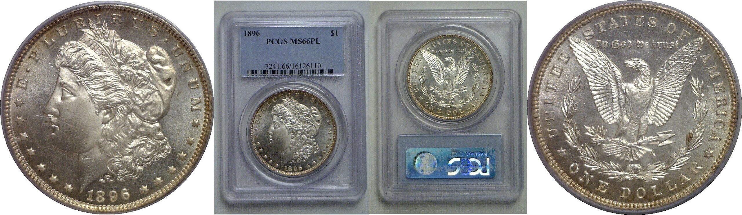 1896 Morgan Dollar    PCGS MS-66 PL