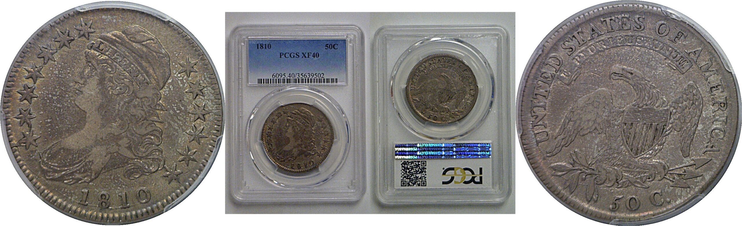 1810 Bust Half Dollar   PCGS XF-40