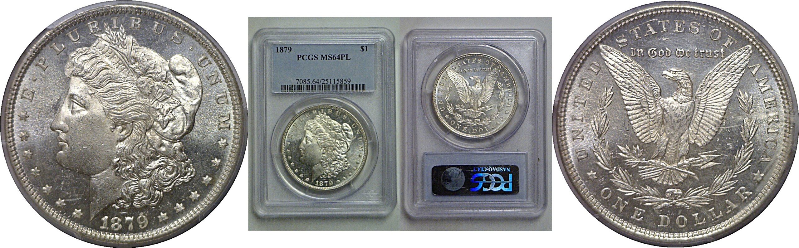 1879 Morgan Dollar   PCGS MS-64 PL