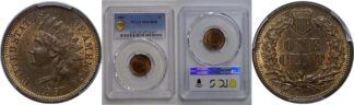 1867 Indian Head Cent    PCGS MS-64 RB