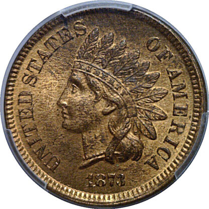 1873 Indian Head Cent    PCGS MS-65 RB  CAC - Image 2