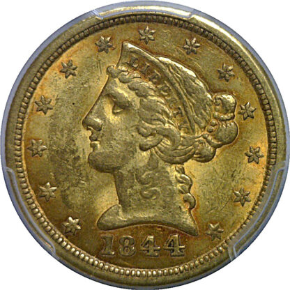 1844-O $5 Liberty   PCGS AU-58 - Image 2