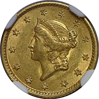 1853 One Dollar Gold Coin   NGC AU-58 - Image 2