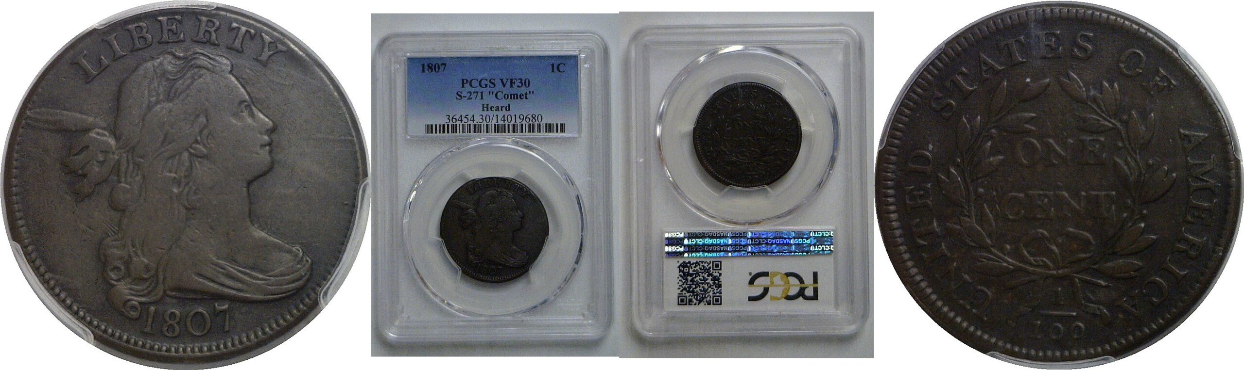 1807 "Comet"  Large Cent   PCGS VF-30