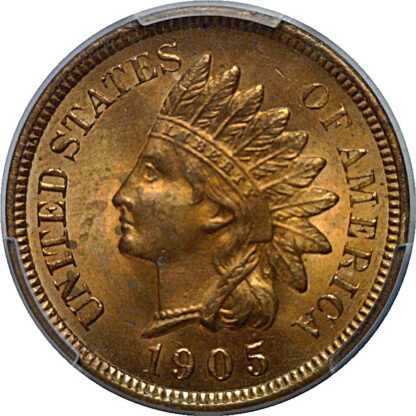 1905 Indian Head Cent    PCGS MS-64 RD - Image 2