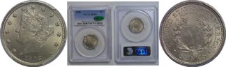 1908 Liberty Nickel   PCGS MS-66 CAC