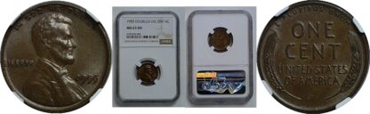 1955 Doubled Die Obverse   Lincoln Cent   NGC MS-63 BN