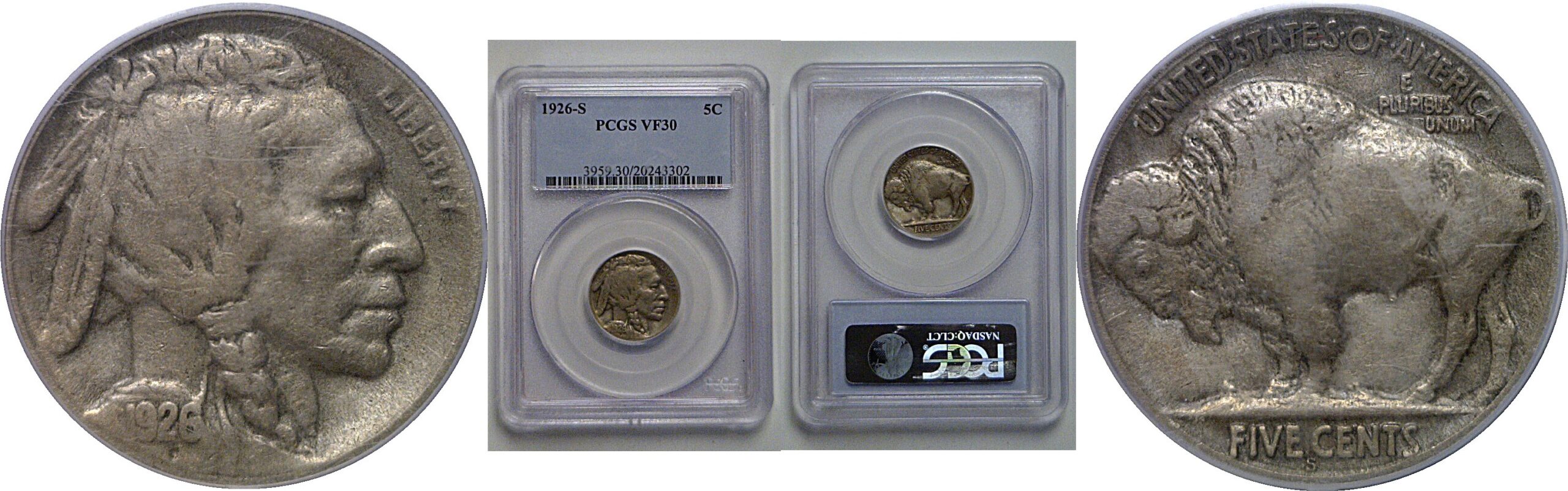 1926-S Buffalo Nickel   PCGS VF-30