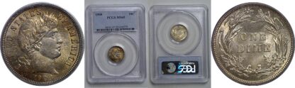 1908 Barber Dime   PCGS MS-65