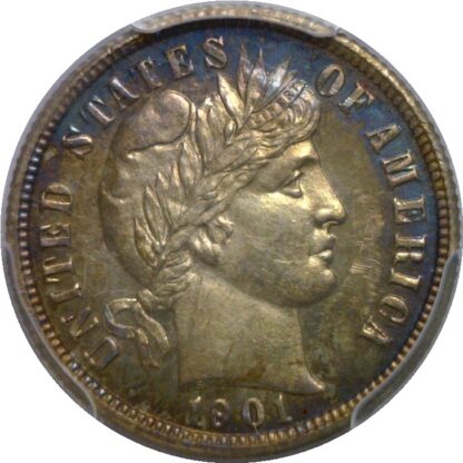 1901 Barber Dime   PCGS PR-63 - Image 2