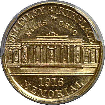 1916 $1 McKinley Gold Commemorative   PCGS MS-64 - Image 3