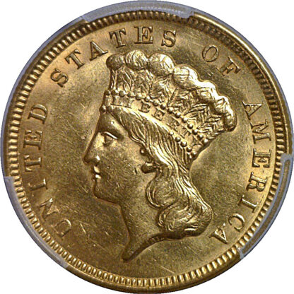 1856 $3 Princess   PCGS MS-61 - Image 2