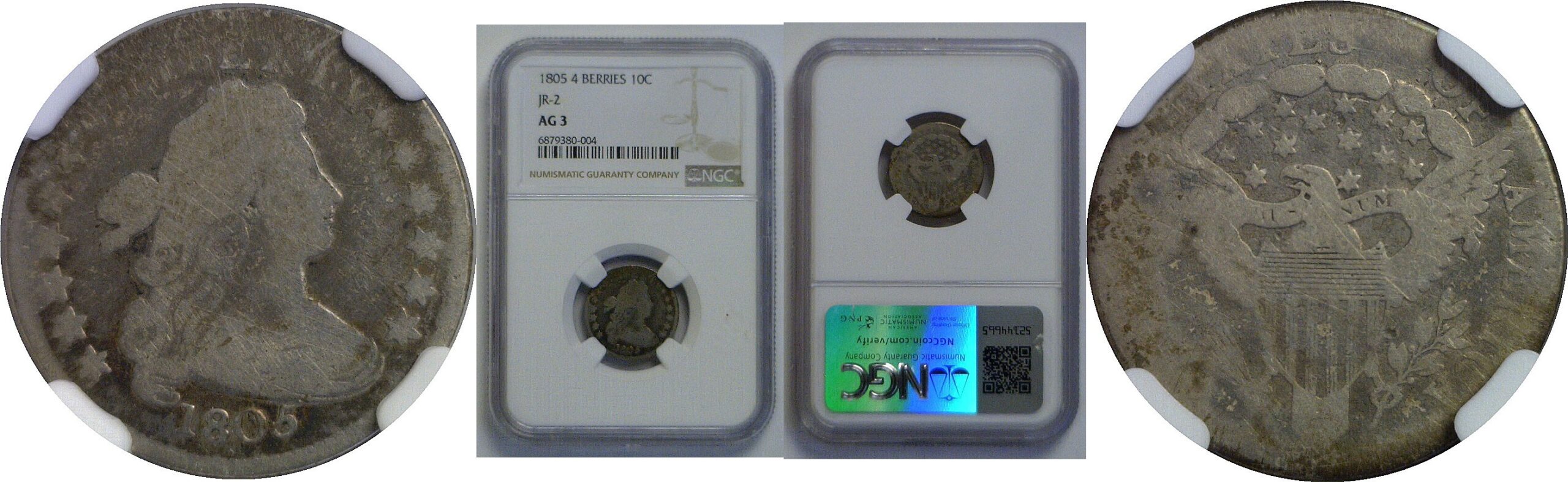 1805 Bust Dime    NGC AG-3