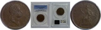 1723 Wood's Hibernia Halfpenny   PCGS MS-65 BN