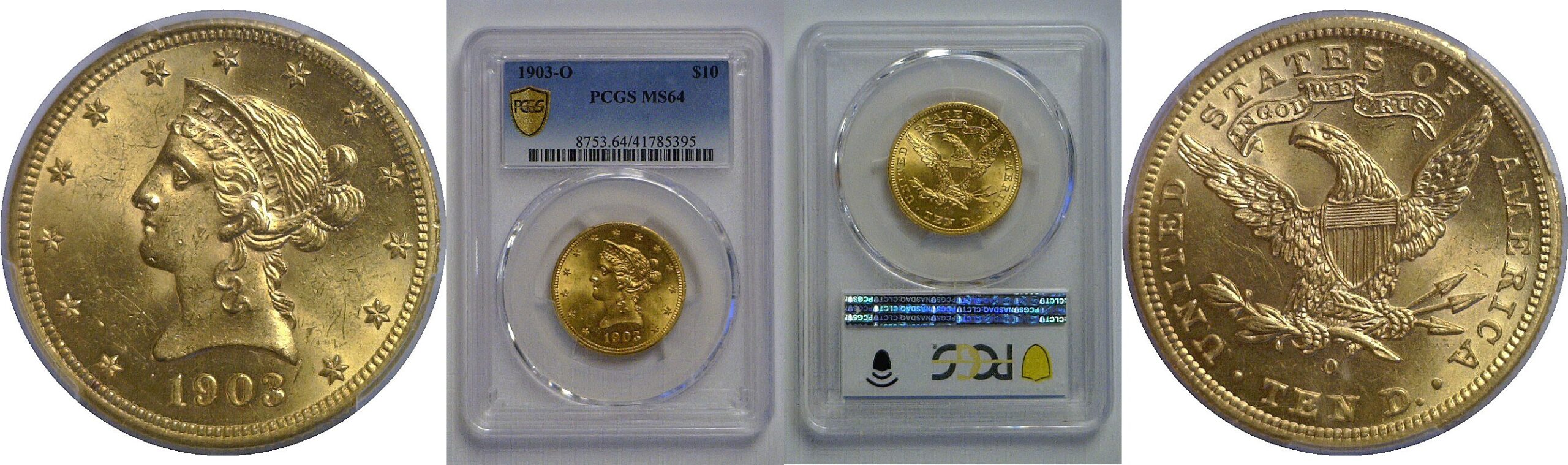 1903-O $10 Liberty    PCGS MS-64