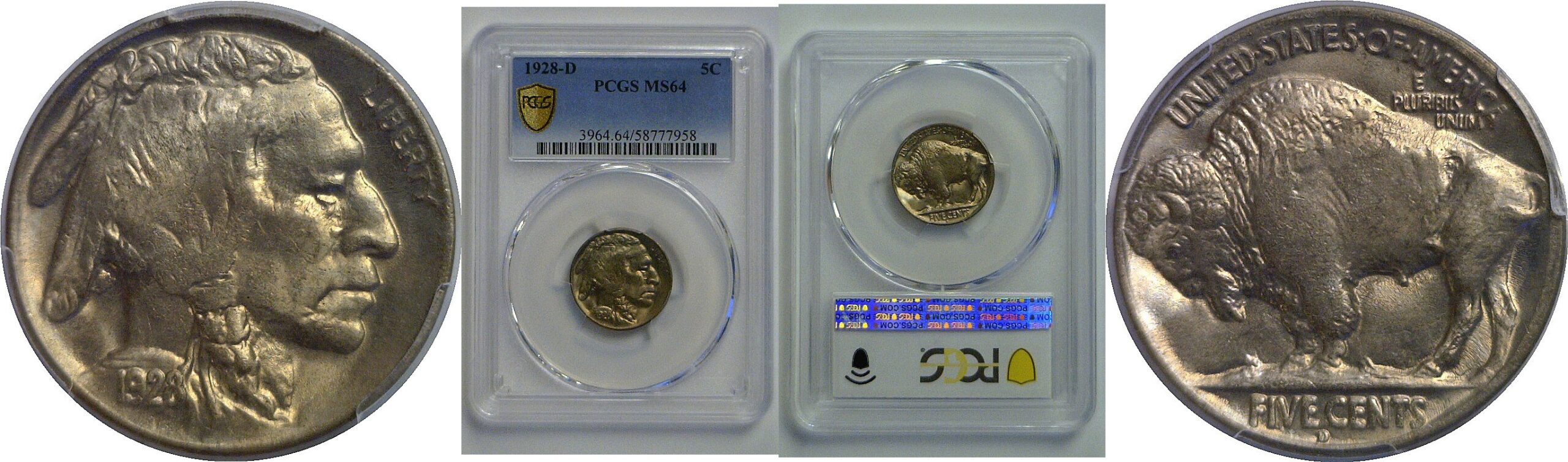 1928-D Buffalo Nickel   PCGS MS-64