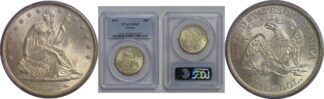 1873  Seated Liberty Half Dollar  PCGS MS-65
