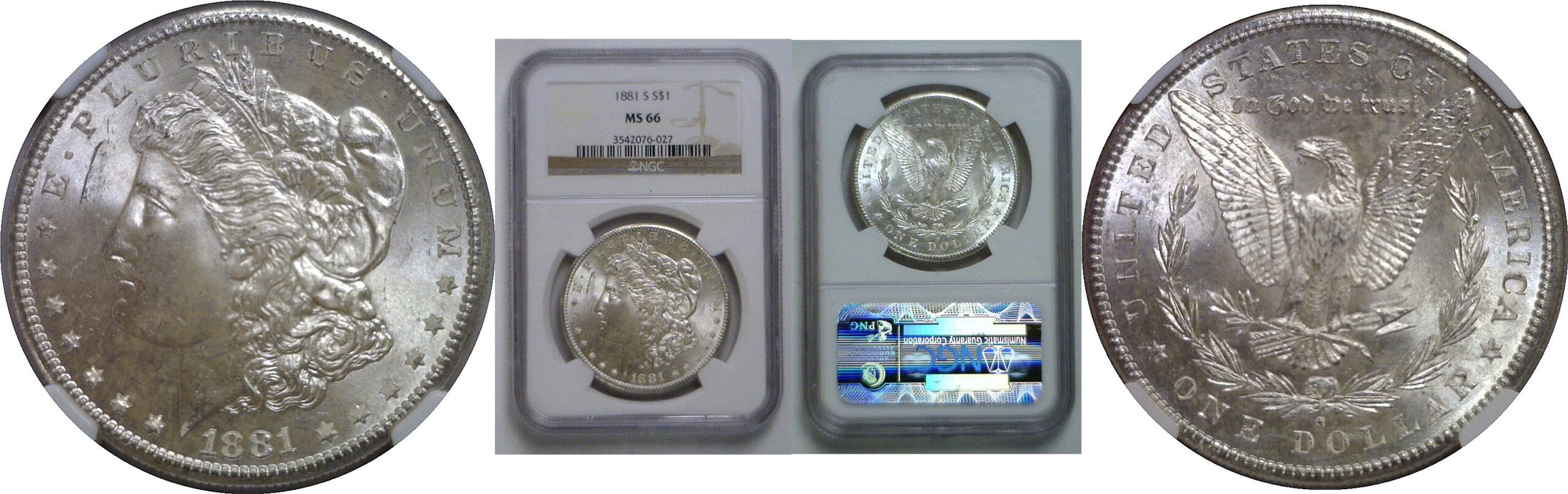 1881-S Morgan Dollar   NGC MS-66