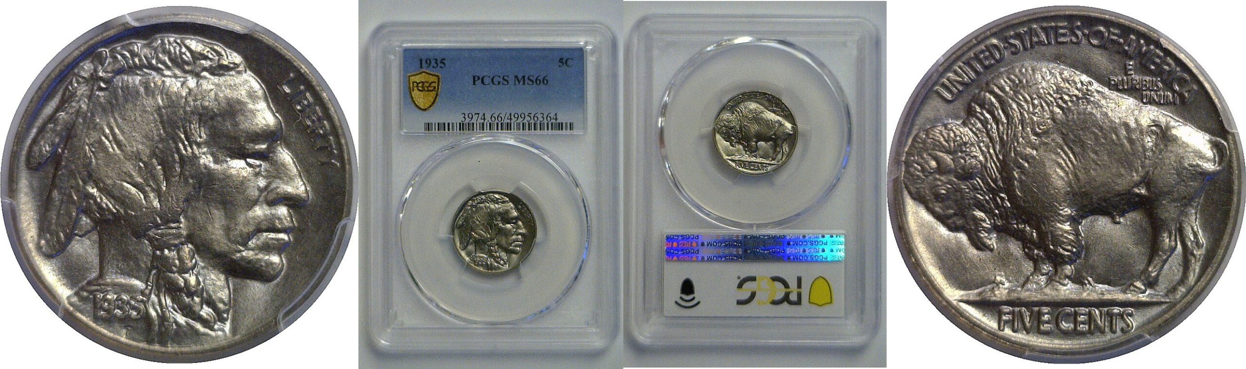 1935 Buffalo Nickel   PCGS MS-66