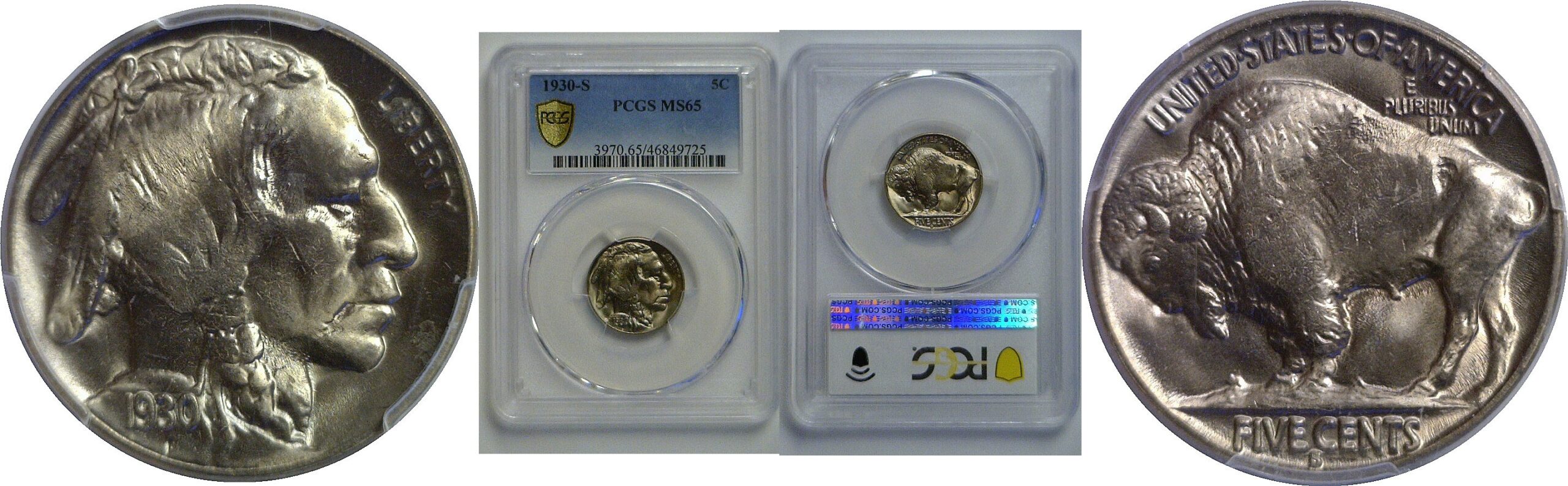 1930-S Buffalo Nickel   PCGS MS-65