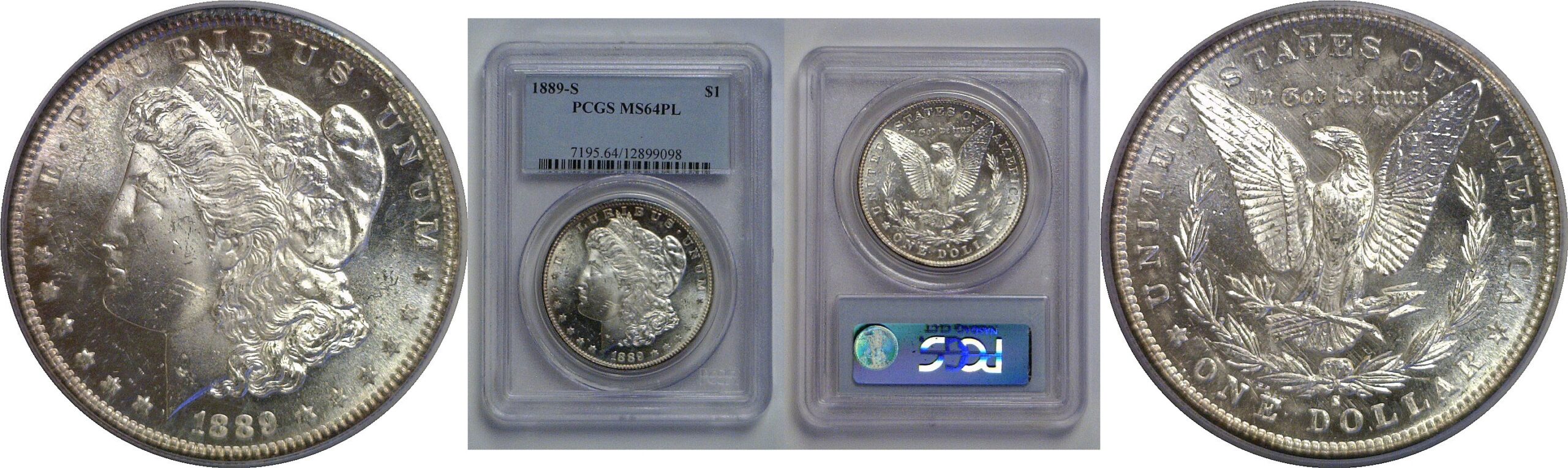 1889-S Morgan Dollar   PCGS MS-64 PL