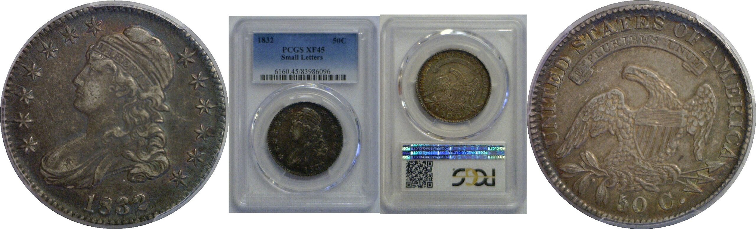 1832 Bust Half Dollar   PCGS XF-45