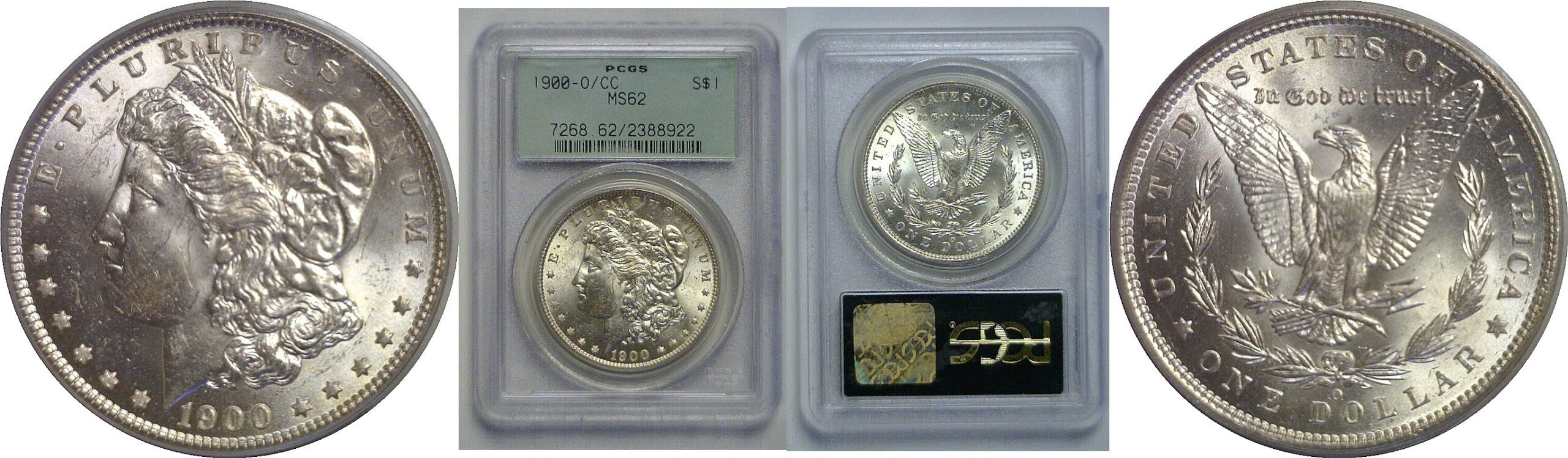 1900-O/CC Morgan Dollar   PCGS MS-62