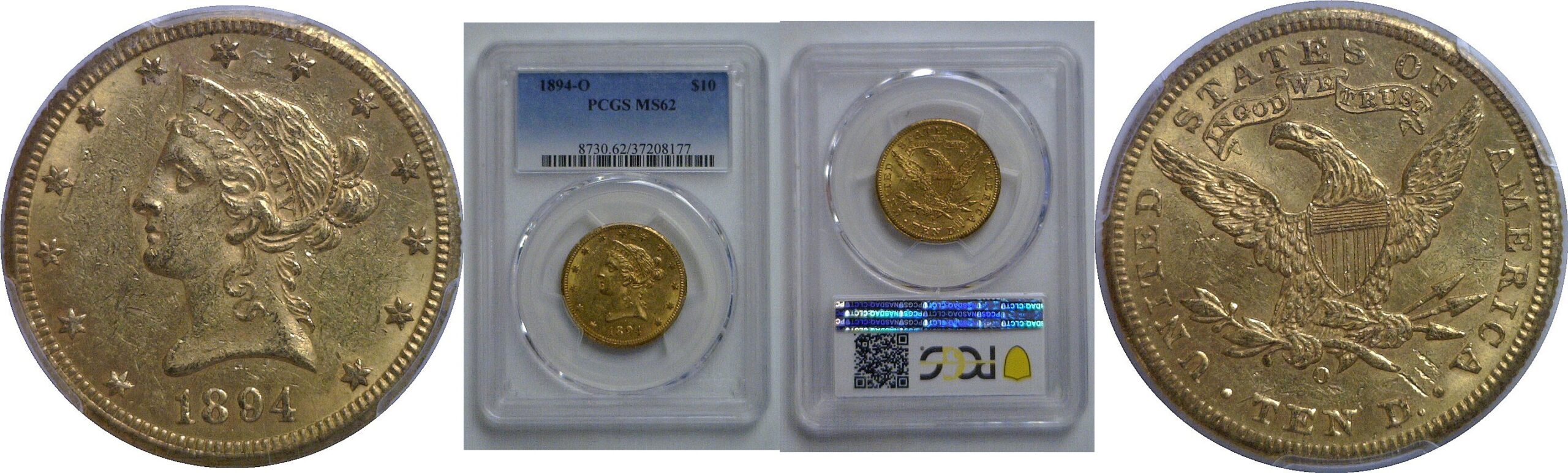 1894-O $10 Liberty    PCGS MS-62