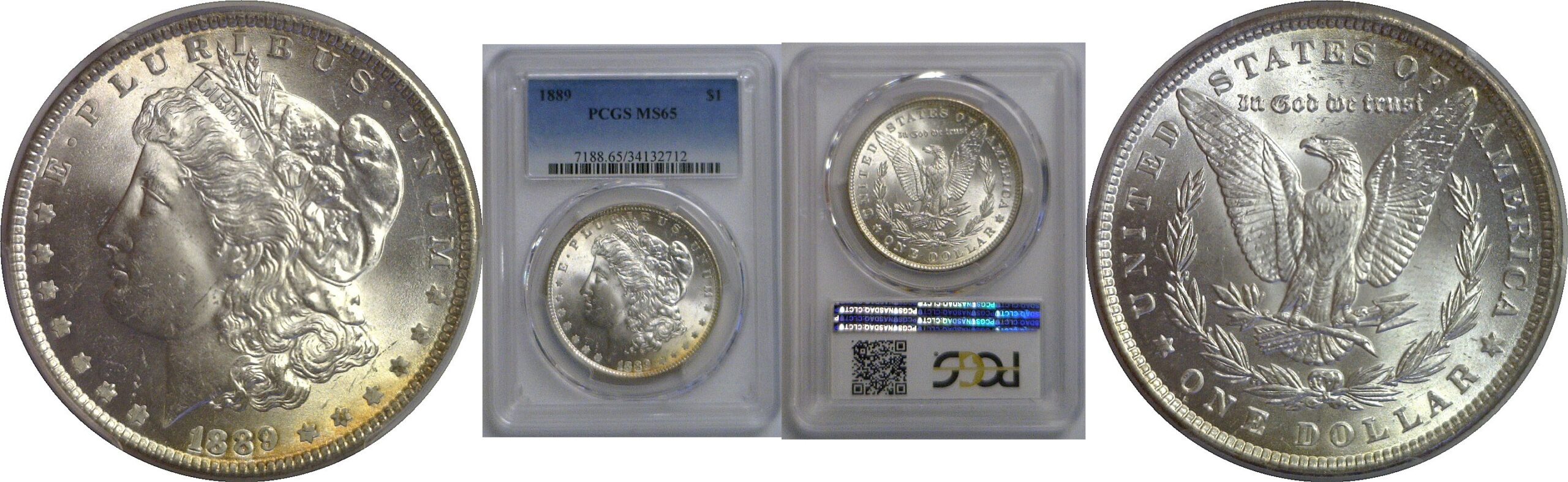 1889 Morgan Dollar   PCGS MS-65