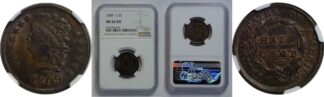 1809 Half Cent   NGC MS-62 BN