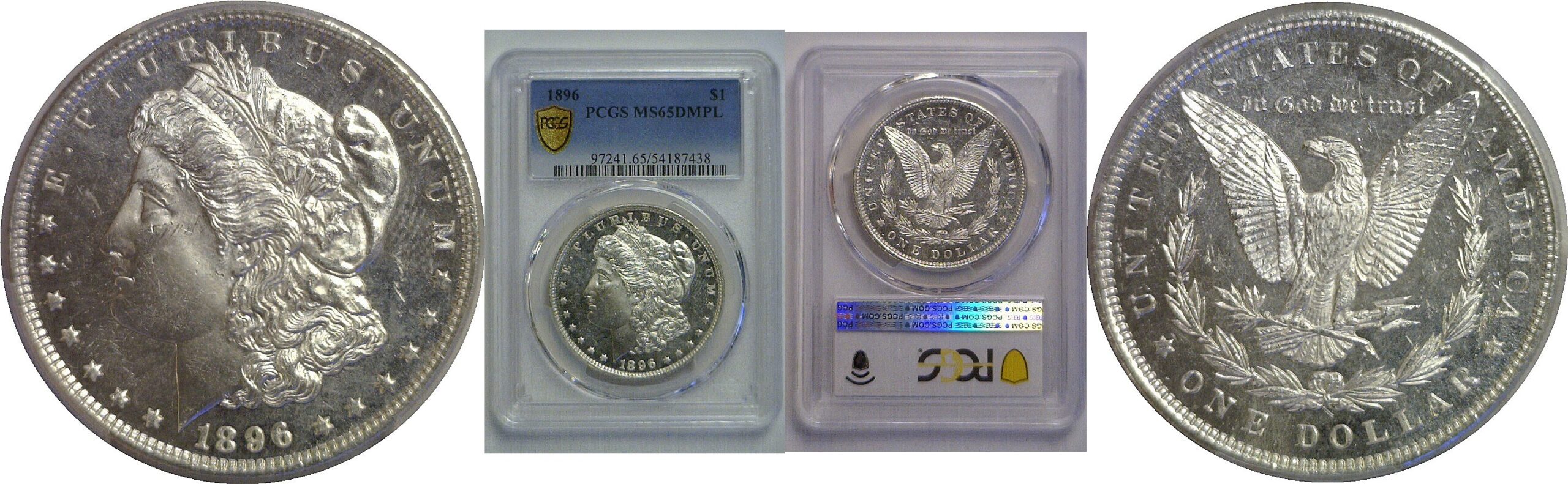 1896 Morgan Dollar   PCGS MS-65 DMPL