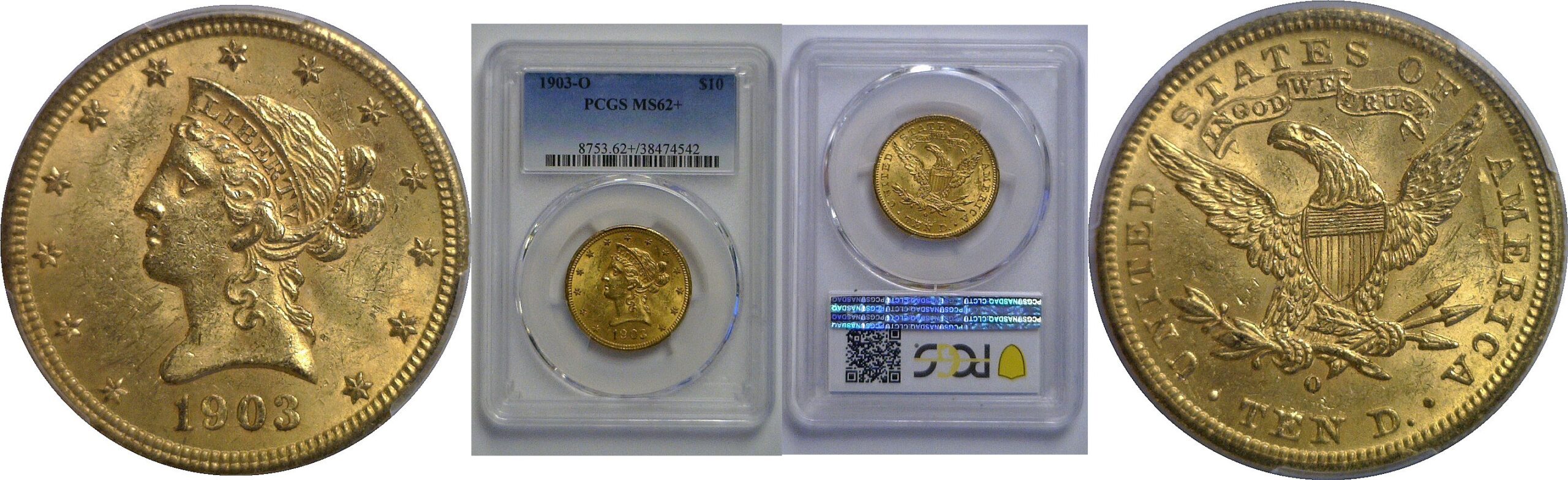 1903-O $10 Liberty   PCGS MS-62+