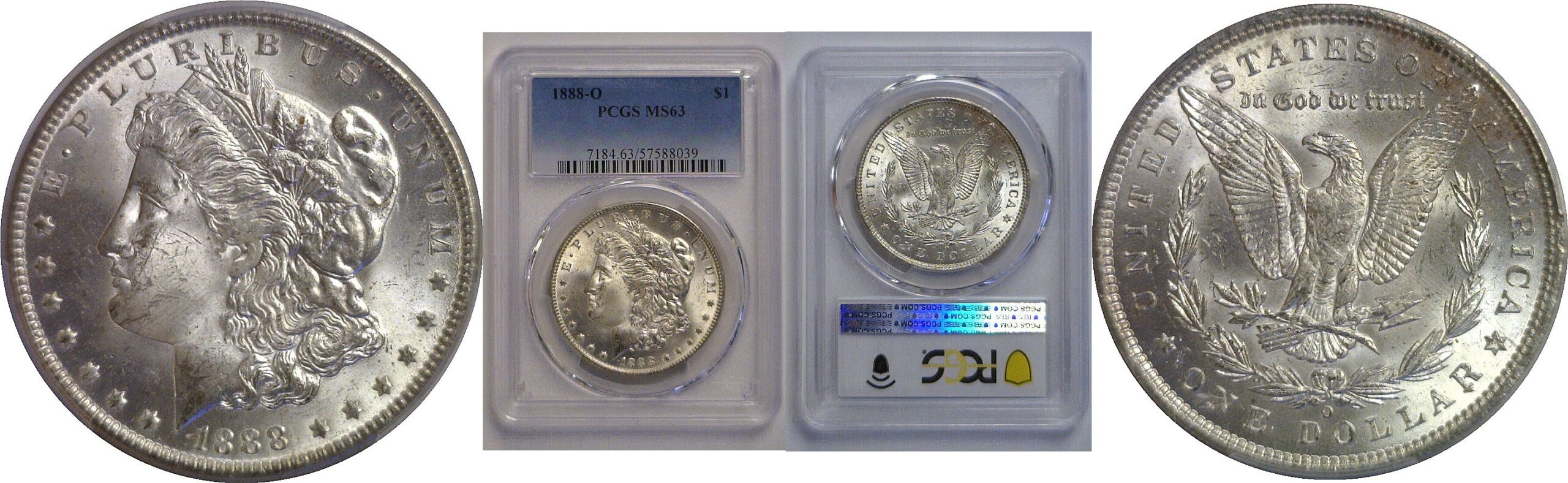 1888-O Morgan Dollar   PCGS MS-63
