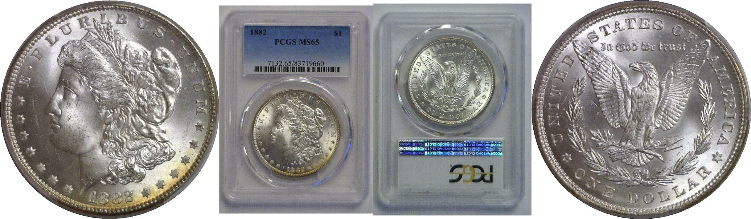 1882 Morgan Dollar   PCGS MS-65