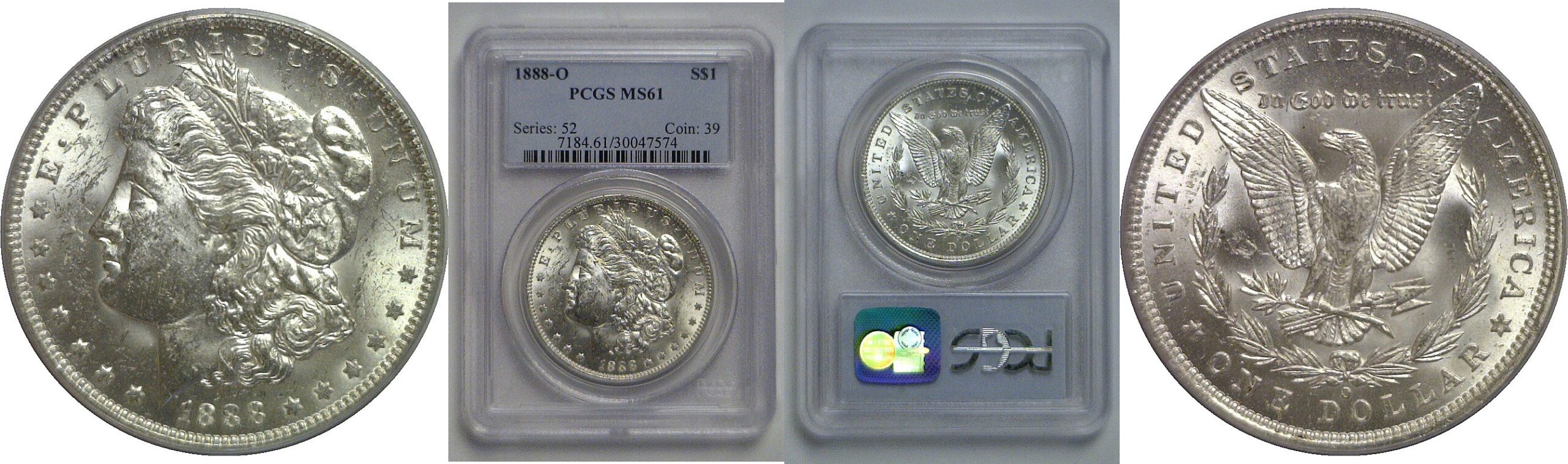 1888-O Morgan Dollar   PCGS MS-61
