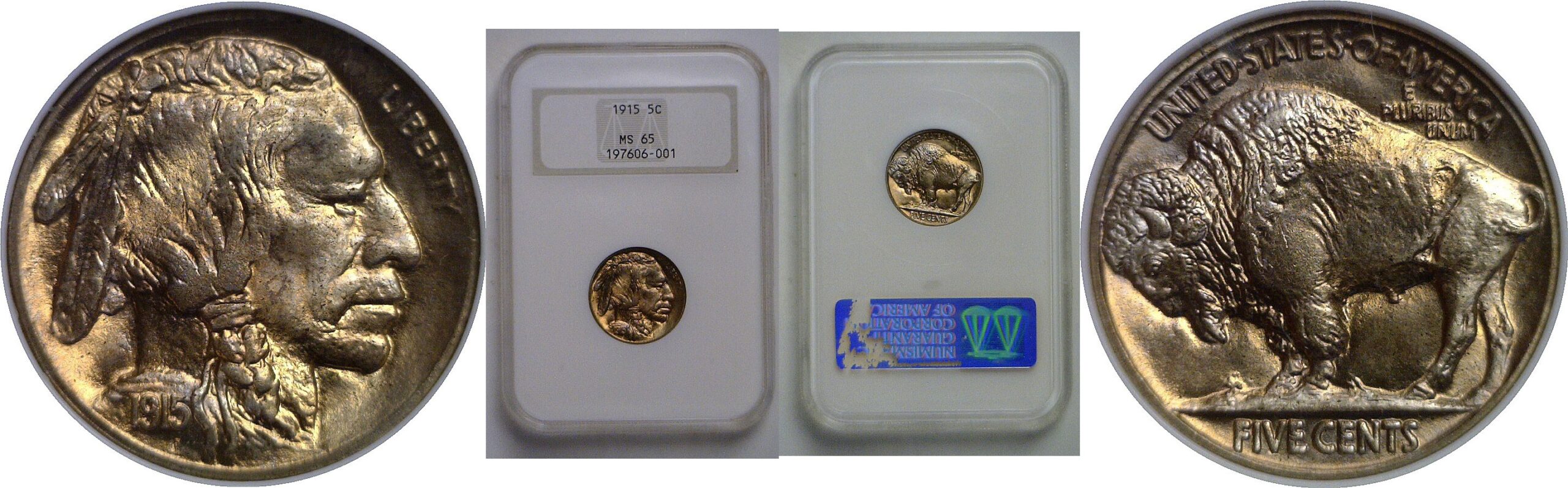 1915 Buffalo Nickel    NGC MS-65