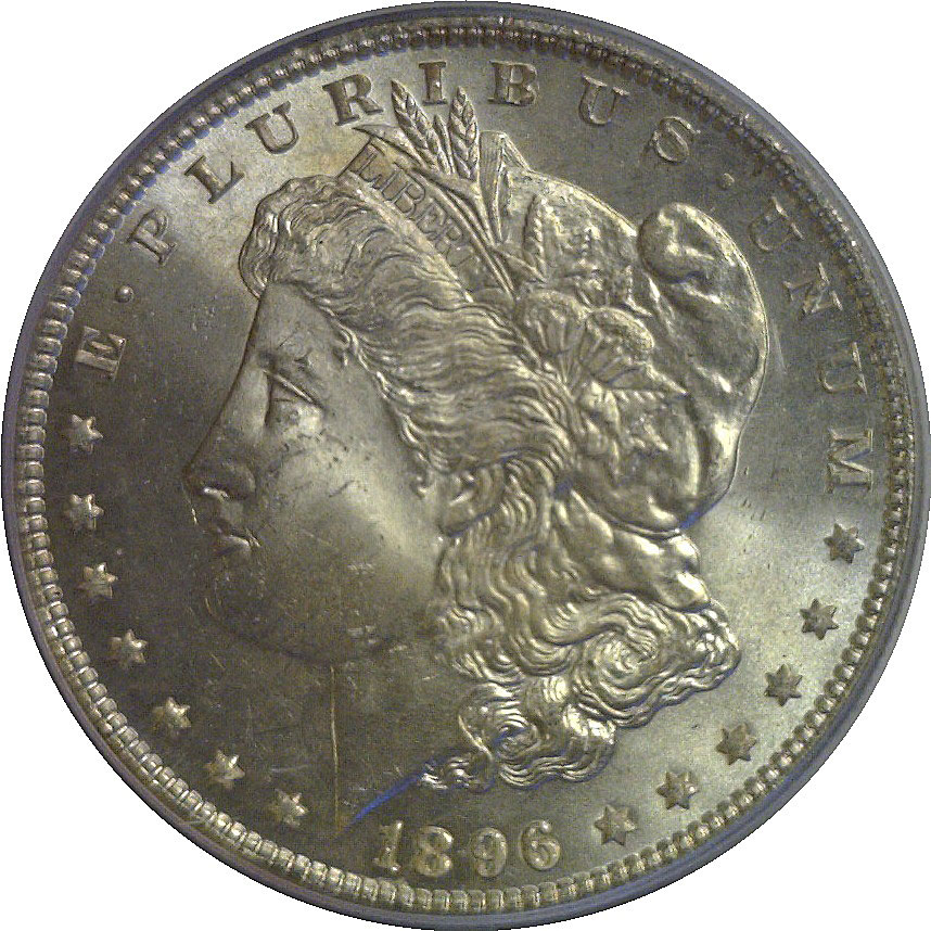 1896 Morgan Dollar PCGS MS-65 - Coast to Coast Coins & Currency