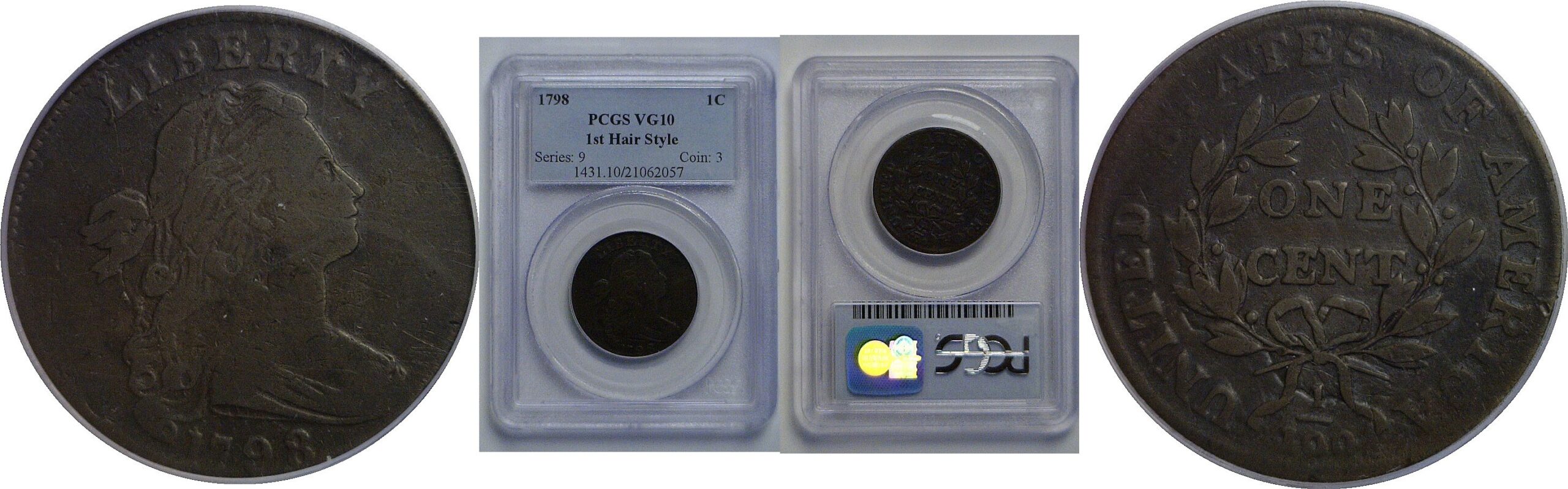 1798 Large Cent   PCGS VG-10