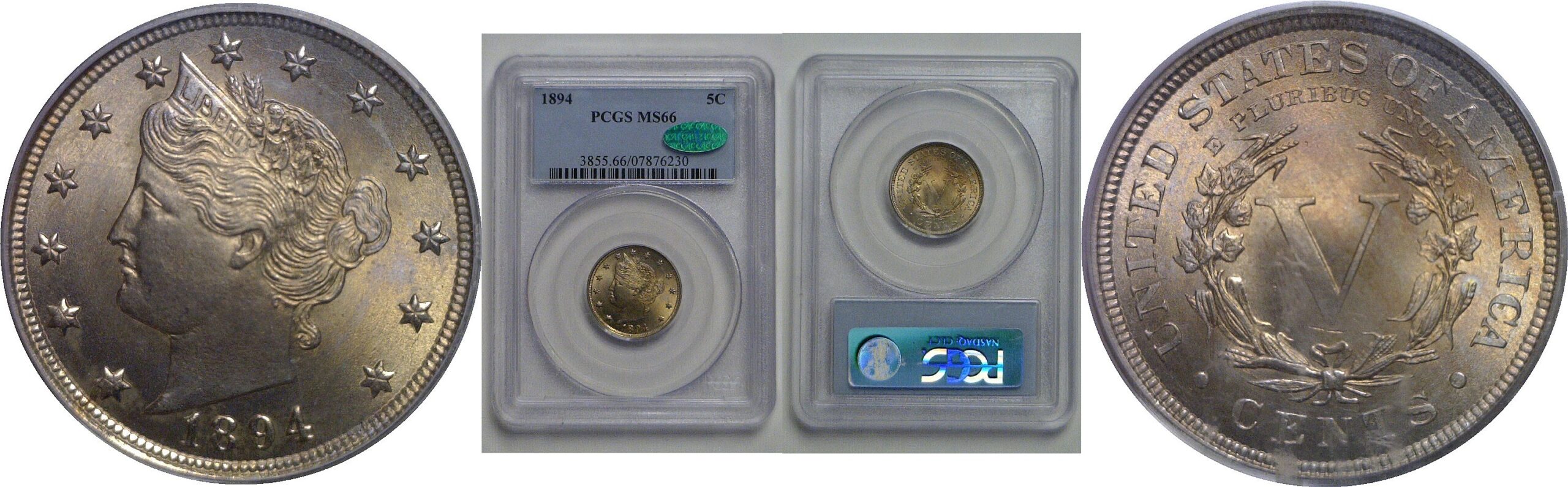 1894 Liberty Nickel   PCGS MS-66  CAC