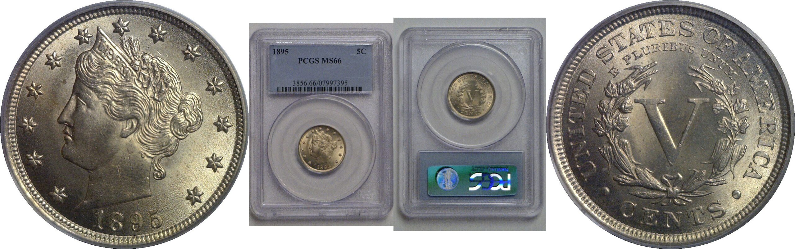 1895 Liberty Nickel   PCGS MS-66