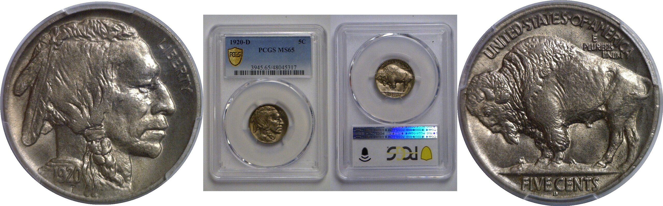 1920-D Buffalo Nickel   PCGS MS-65