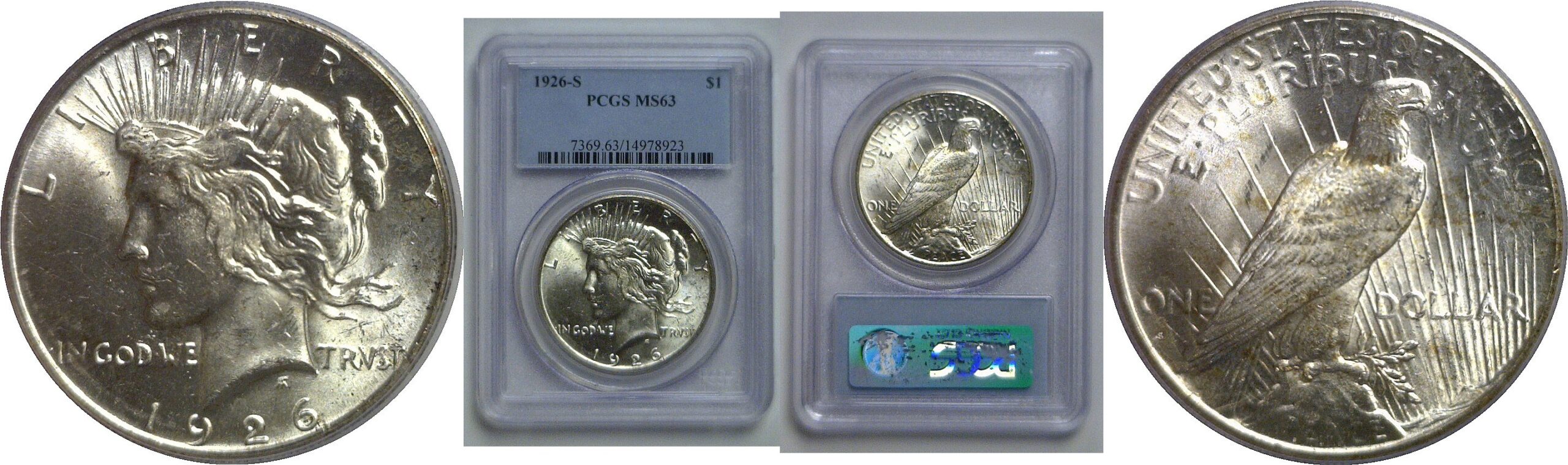 1926-S Peace Dollar   PCGS MS-63