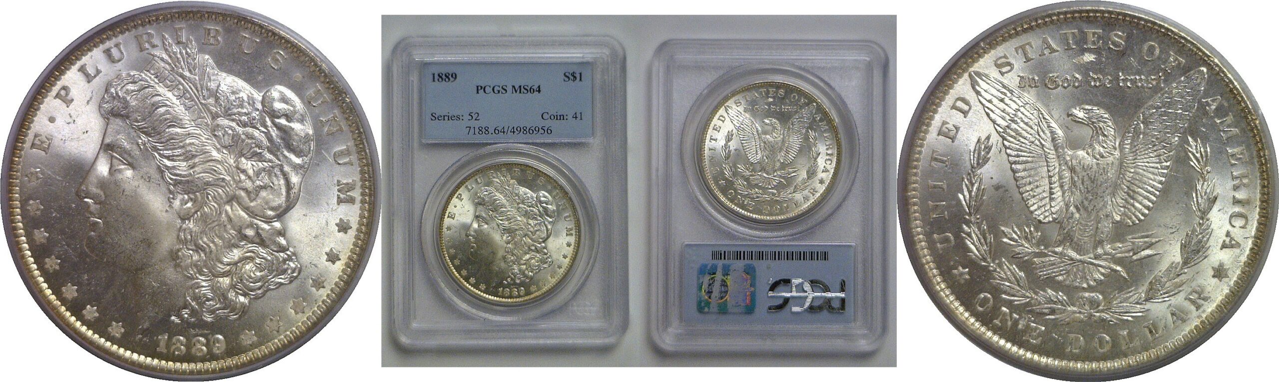 1889 Morgan Dollar   PCGS MS-64