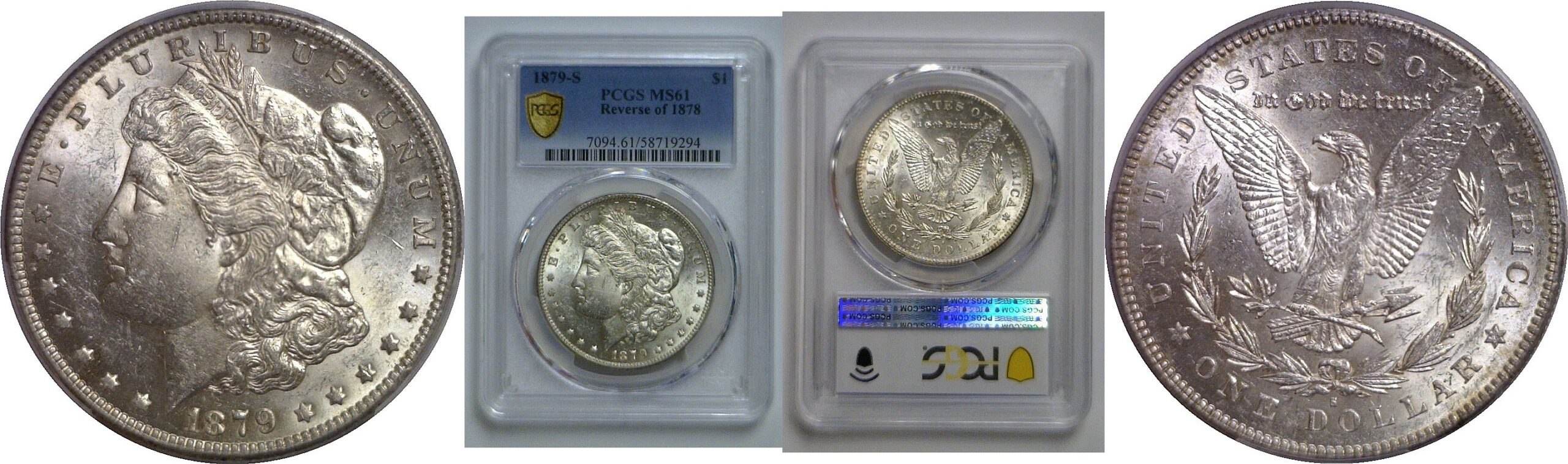 1879-S Reverse of 1878   Morgan Dollar   PCGS MS-61