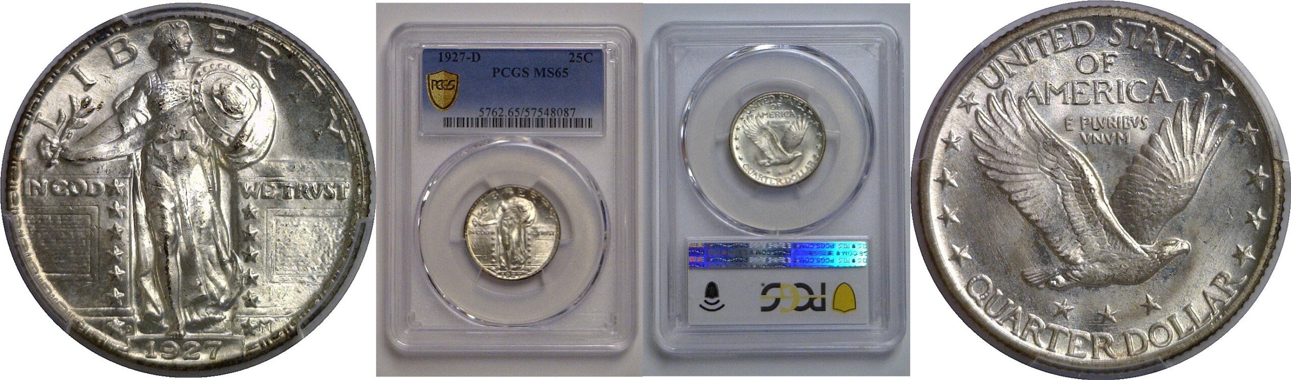 1927-D Standing Liberty Quarter   PCGS MS-65