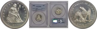 1860  Seated Liberty Quarter   PCGS PR-65