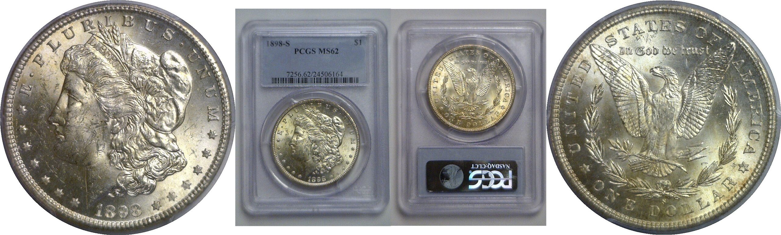 1898-S Morgan Dollar   PCGS MS-62